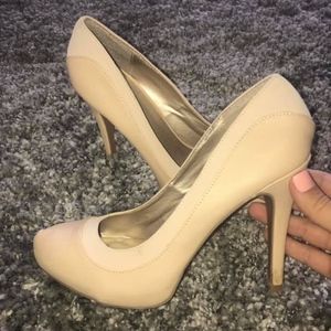 Qupid Nude Heels